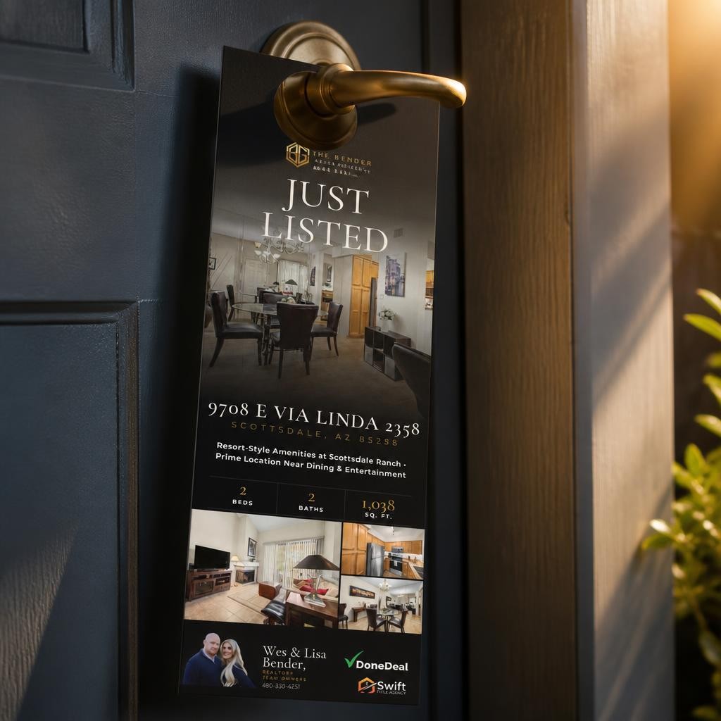 Door knocker marketing piece