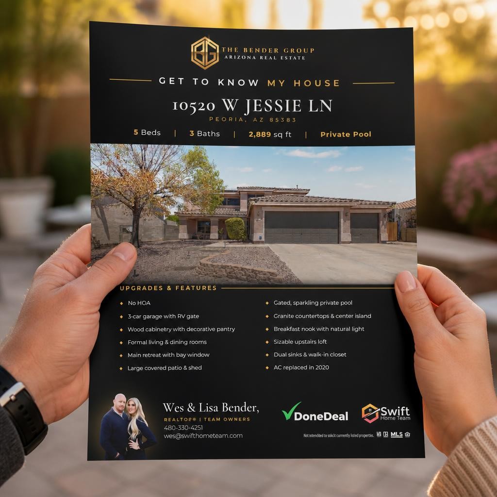 Get to know my house flyer